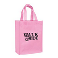 Breast Cancer Awareness Pink Gloss Laminated Designer Tote Bag (8"x4"x10")- Screen Print